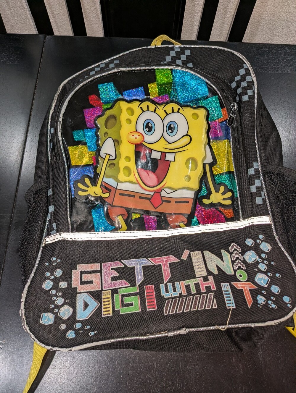 SpongeBob SquarePants Backpack and lunchbox.
